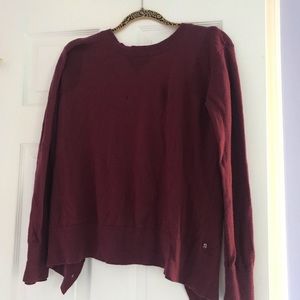 Lululemon sweater w/ open back